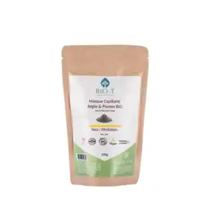 Masque Bio capillaire argiles & plantes ayurvédiques Bio - Cheveux secs